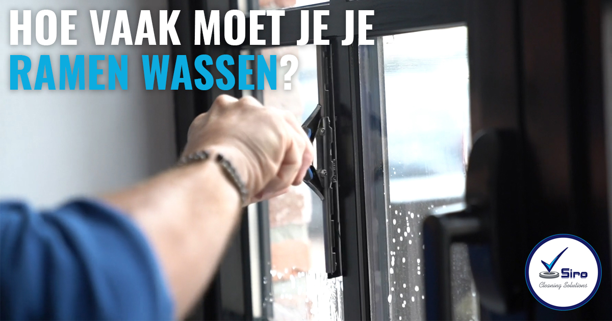 Hoe vaak moet je je ramen wassen?